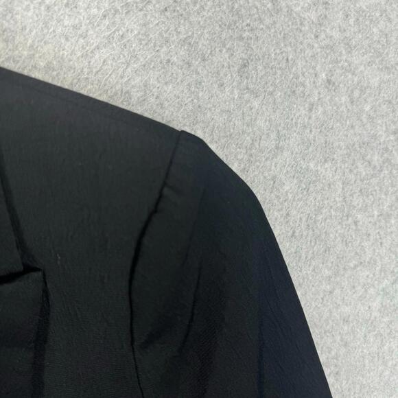 ba & sh Bash Womens XS Black Blazer Textured One Button Fits Larger EUC - Picture 3 of 11